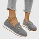 Women's Comfort Metal Accent Slip On Loafers