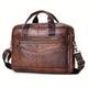 Men's Leather Laptop Briefcase – Vintage Office Messenger Bag