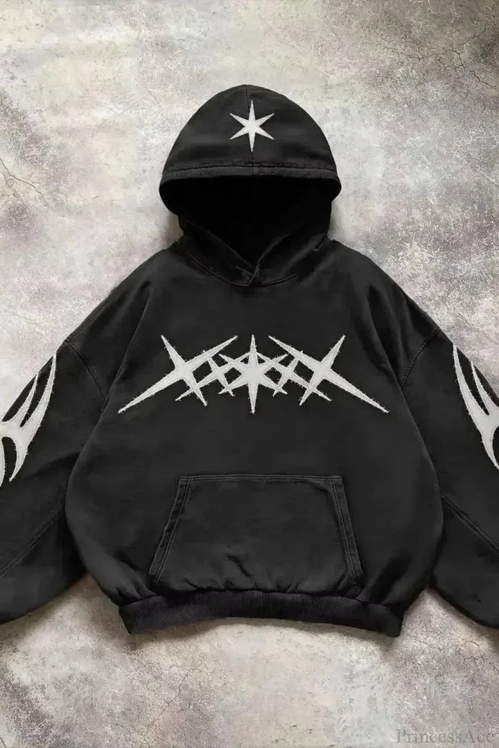 Unisex Hoodie mit Reißverschluss und grafischem Motiv