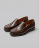 Klassiske herre loafers med moccasinsnit og lav hæl