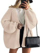 Dame cardigan med åben front og lange ballonærmer
