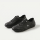 Unisex sneakers med snørebånd, rund tå og lav profil