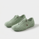 Unisex sneakers med snørebånd, rund tå og lav profil