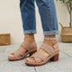 Comfort Platform Sandals Block Heel Open Toe Cut Out