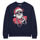 Unisex sweatshirt med grafisk julemotiv, rund hals og lange ærmer